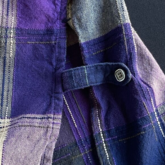 Bobbie Brooks Shirt Womens Plus Size 18W Button Up Plaid Embroidered Floral Boho - Picture 4 of 10